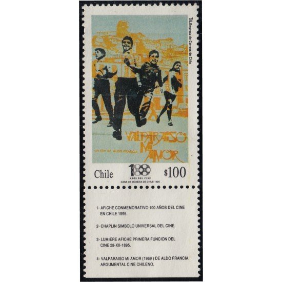 Chile 1257 1995 Centenario del Cine usado