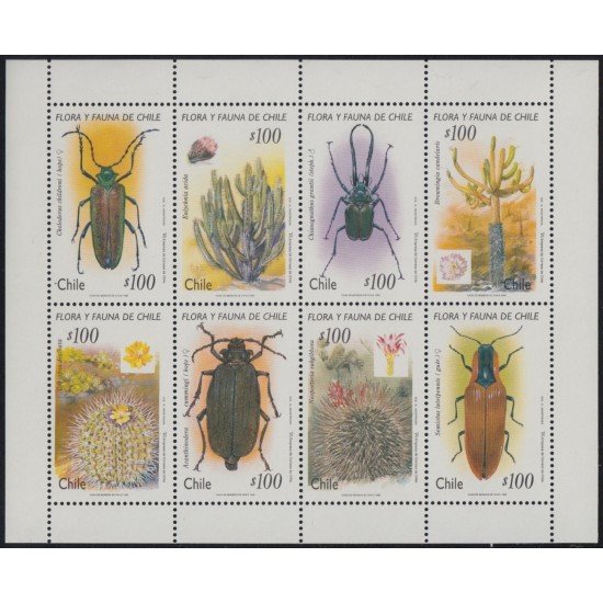 Chile 1259/66 1995 Flora y Fauna de Chile MNH Chile 1259/66 1995 Flora y Fauna de Chile MNH