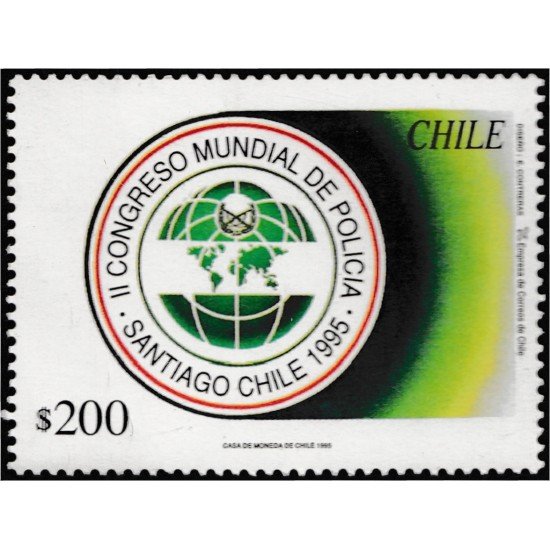 Chile 1267 1995 II Congreso mundial de policía MNH