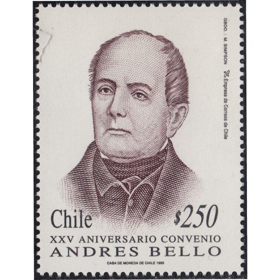 Chile 12691995 XXV Aniversario del Convenio Andrés Bello MNH Chile 12691995 XXV Aniversario del Convenio Andrés Bello MNH