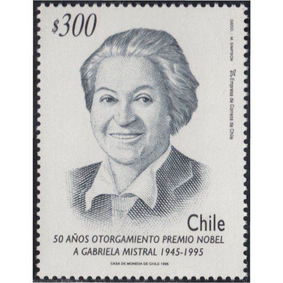 Chile 1275 1995 Gabriela Mistral MNH Chile 1275 1995 Gabriela Mistral MNH