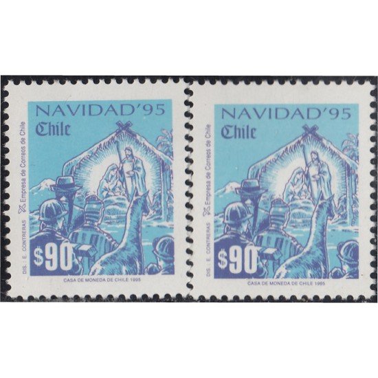 Chile 1288/89 1995 Navidad Christmas MNH