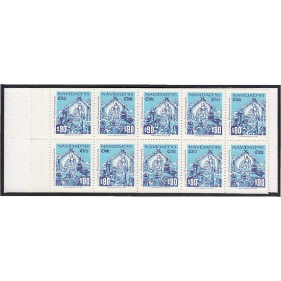 Chile C1288/89 1995 Navidad Christmas carnet MNH