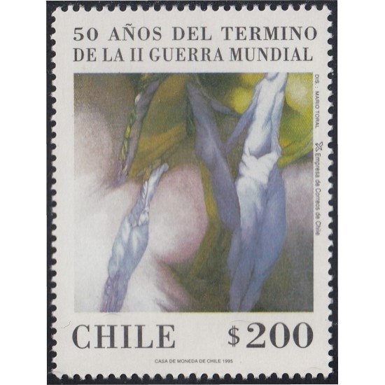 Chile 1292 1995 50 Años del termino de la II Guerra Mundial MNH Chile 1292 1995 50 Años del termino de la II Guerra Mundial MNH