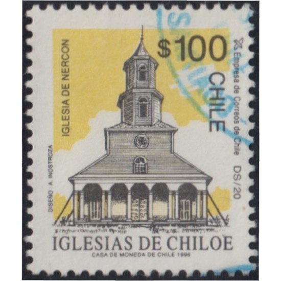 Chile 1298 1996 Iglesias de Chiloe usado Chile 1298 1996 Iglesias de Chiloe usado