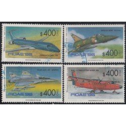 Chile 1299/02 1996 FIDAE 96 Aviones planes MNH usados Chile 1299/02 1996 FIDAE 96 Aviones planes MNH usados