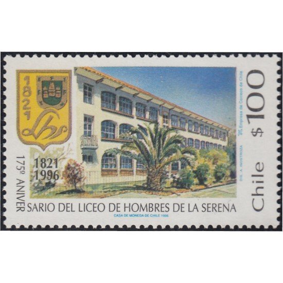 Chile 1303 1996 75º Aniversario del liceo de hombres de la Serena MNH Chile 1303 1996 75º Aniversario del liceo de hombres de la Serena MNH