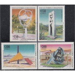Chile 1367/70 1996 Esculturas chilenas MNH Chile 1367/70 1996 Esculturas chilenas MNH