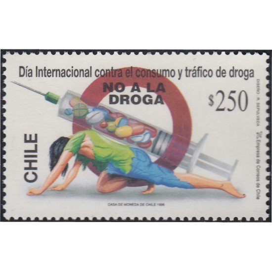 Chile 1371 1996 Día Internacional contra el consumo de drogas MNH Chile 1371 1996 Día Internacional contra el consumo de drogas MNH