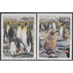 Chile 1388/89 1996 Antártica Chilena Pingüinos MNH Chile 1388/89 1996 Antártica Chilena Pingüinos MNH