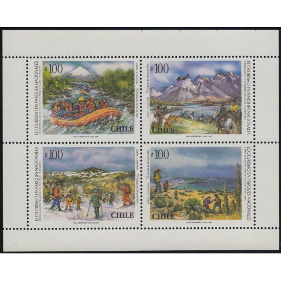 Chile 1394/97 1996 Ecoturismo en parques nacionales MNH Chile 1394/97 1996 Ecoturismo en parques nacionales MNH
