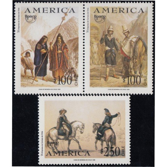 Chile 1399/01 1996 América Upaep costumbres típicas MNH Chile 1399/01 1996 América Upaep costumbres típicas MNH