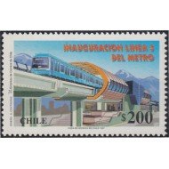 Chile 1415 1997 Inauguración línea 5 del metro MNH
