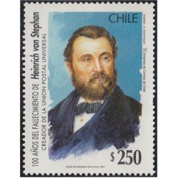 Chile 1420 1997 Heinrich Von Stephan MNH Chile 1420 1997 Heinrich Von Stephan MNH