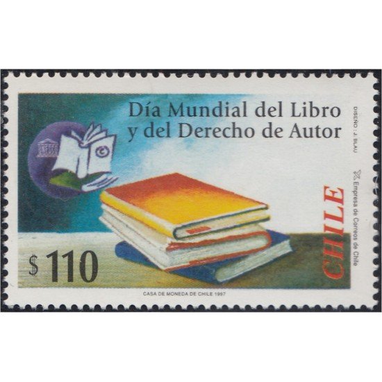 Chile 1421 1997 Día mundial del libro y del derecho de autor MNH Chile 1421 1997 Día mundial del libro y del derecho de autor MNH