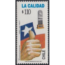 Chile 1426 1997 La Calidad Bandera MNH Chile 1426 1997 La Calidad Bandera MNH