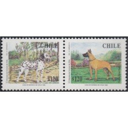 Chile 1439/40 1998 Perros Dogs MNH Chile 1439/40 1998 Perros Dogs MNH