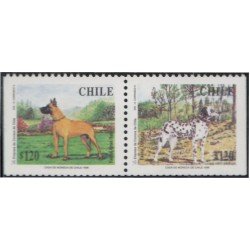 Chile 1439a/40a 1998 Perros Dogs MNH Chile 1439a/40a 1998 Perros Dogs MNH