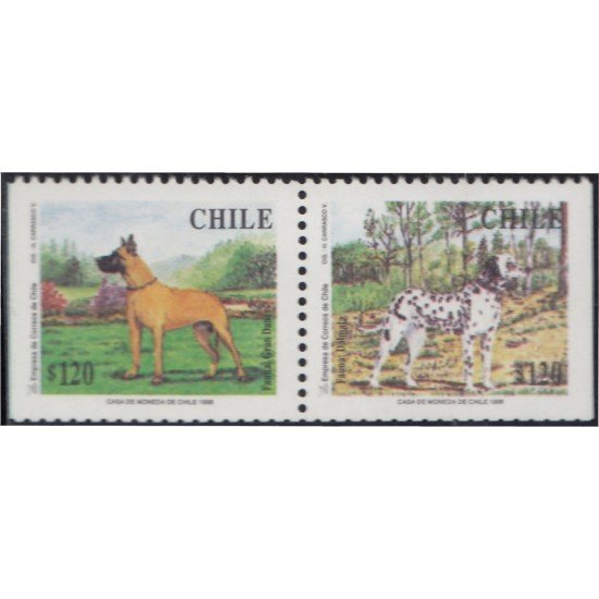 Chile 1439a/40a 1998 Perros Dogs MNH Chile 1439a/40a 1998 Perros Dogs MNH