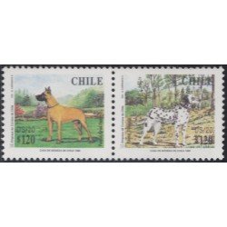 Chile 1441/42 1998 Perros Dogs MNH Chile 1441/42 1998 Perros Dogs MNH