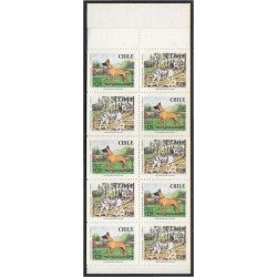 Chile 1441a/42a 1998 Perros Dogs carnet MNH Chile 1441a/42a 1998 Perros Dogs carnet MNH