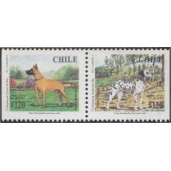 Chile 1441a/42a 1998 Perros Dogs MNH Chile 1441a/42a 1998 Perros Dogs MNH