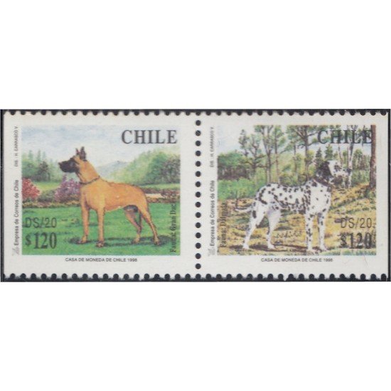 Chile 1441a/42a 1998 Perros Dogs MNH