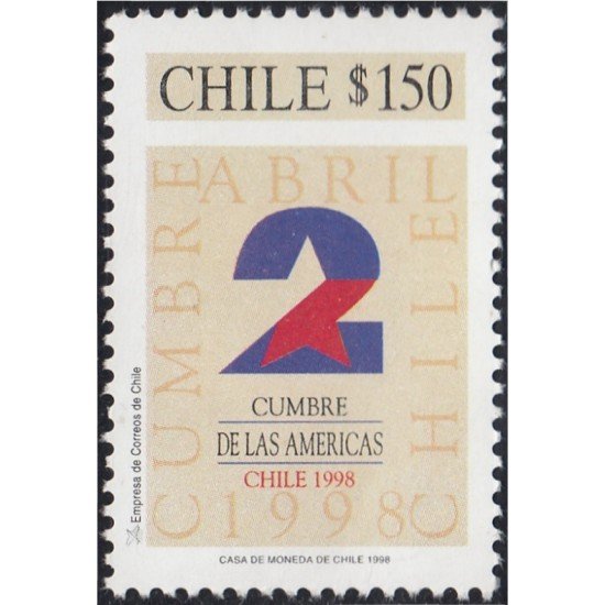 Chile 1444 1998 Cumbre de las Américas MNH