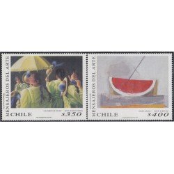 Chile 1449/50 1998 Pinturas Chilenas MNH Chile 1449/50 1998 Pinturas Chilenas MNH