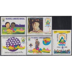 Chile 1474/78 1998 19º Jamboree Mundial Scouts MNH Chile 1474/78 1998 19º Jamboree Mundial Scouts MNH