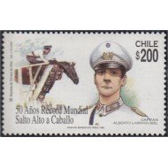 Chile 1479 1999 50 Años Récord Mundial Salto Alto a Caballo MNH
