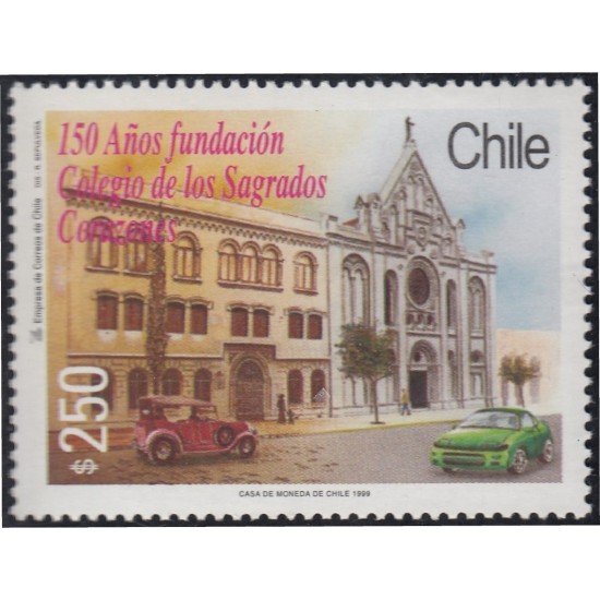 Chile 1485 1999 150 Años fundación Colegio de los Sagrados Corazones MNH Chile 1485 1999 150 Años fundación Colegio de los Sagrados Corazones MNH