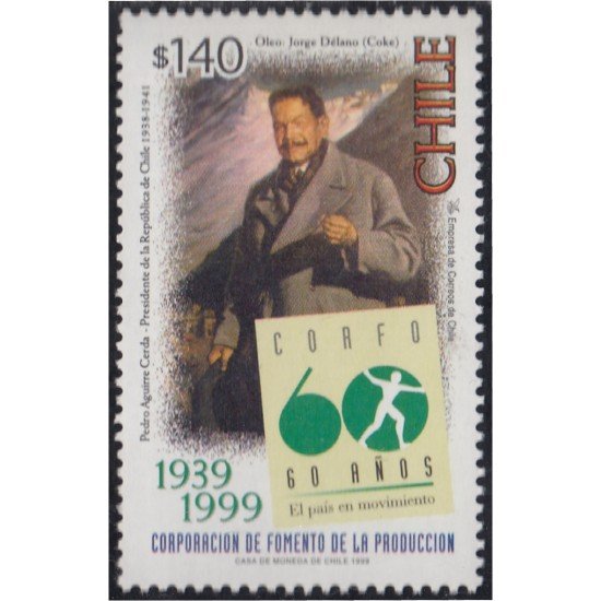 Chile 1486 1999 Presidente Pedro Aguirre Cerda MNH