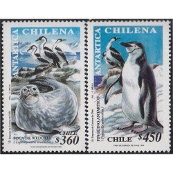 Chile 1488/89 1999 Antártica Chilena Pingüinos MNH Chile 1488/89 1999 Antártica Chilena Pingüinos MNH