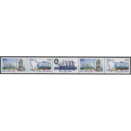 Chile 1932a/33a 2010 Regata Bicentenario Barcos Veleros Boats MNH Chile 1932a/33a 2010 Regata Bicentenario Barcos Veleros Boats MNH