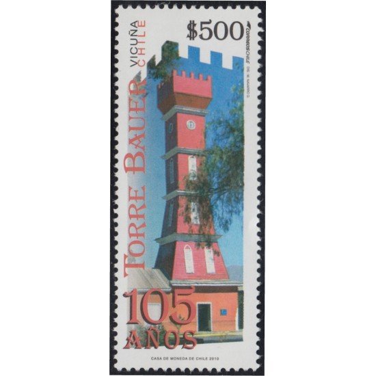Chile 1940 2010 105 Años Torre Bauer MNH Chile 1940 2010 105 Años Torre Bauer MNH