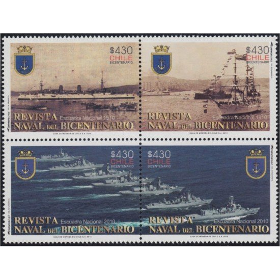 Chile 1955/58 2010 Revista naval Escuadra Nacionala Barcos Boats MNH Chile 1955/58 2010 Revista naval Escuadra Nacionala Barcos Boats MNH