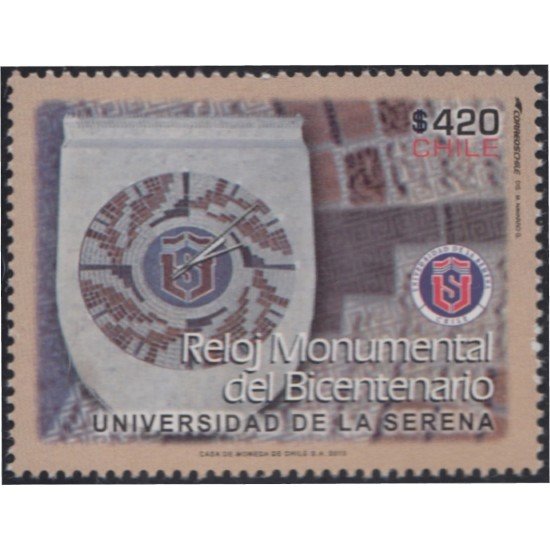 Chile 1966 2010 Universidad de La Serena reloj monumental del Bicentenario MNH Chile 1966 2010 Universidad de La Serena reloj monumental del Bicentenario MNH