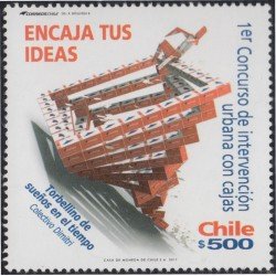 Chile 1986 2011 1º Concurso de intervención urbana con cajas MNH Chile 1986 2011 1º Concurso de intervención urbana con cajas MNH