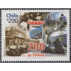 Chile 1991 2011 200 Años de FAMAE MNH Chile 1991 2011 200 Años de FAMAE MNH