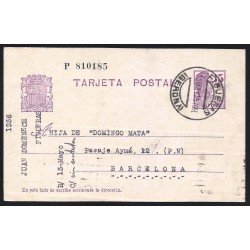 España Spain Entero Postal 69 Matasello 1936 Figueras España Spain Entero Postal 69 Matasello 1936 Figueras