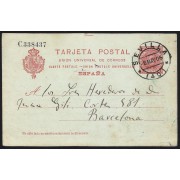 España Spain Entero Postal 47 Matasello 1906 Sevilla