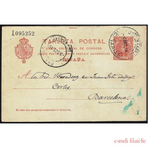 España Spain Entero Postal 47 Matasello 1910 Puerto del Rosario - Tetir 