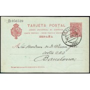 España Spain Entero Postal 47 Matasello 1906 Sevilla