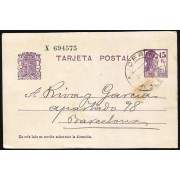 España Spain Entero Postal 69 Matrona 1937 Ajofrín