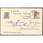 España Spain Entero Postal 69 Matrona 1932 Alcañiz