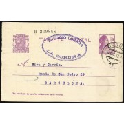 España Spain Entero Postal 69 Matrona 1932 Coruña