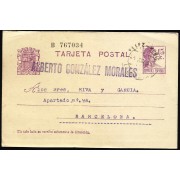 España Spain Entero Postal 69 Matrona 1935 Vélez Rubio 