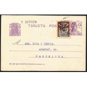 España Sapin Entero Postal 69 Matrona 1935 Sabadell