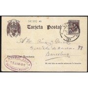 España Spain Entero Postal 83 Cervantes Matasello 1940 Vitoria